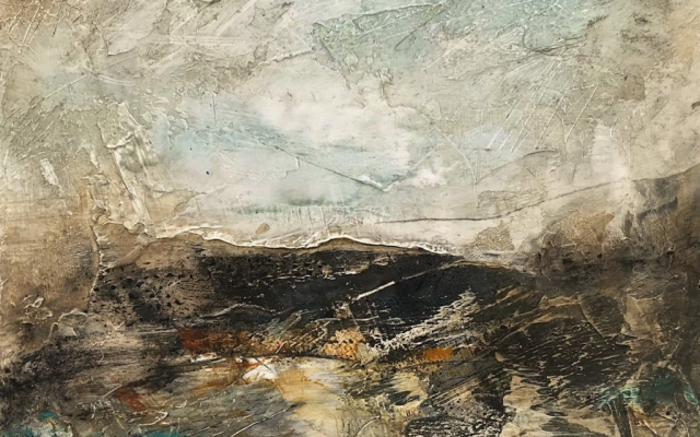 'Stoney Hills' contemporary landscape painting by Paul Denham