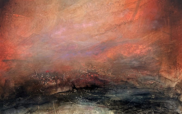 'Ethereal Evening' contemporary landscape painting by Paul Denham