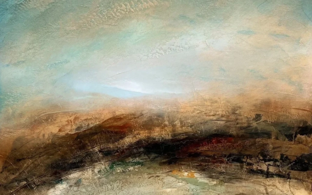 Wild Blue Yonder, contemporary landscape painting by Paul Denham